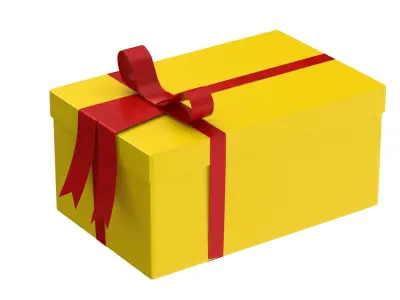 Gift box v2 3D model