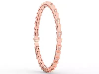 Bvlgari clamp handcuff bracelet 3D print model