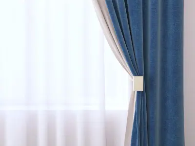 Set 89 Curtains 3D model