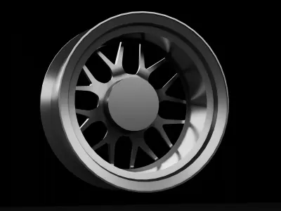 BBS RG-R Car Rim Low-poly 3D model