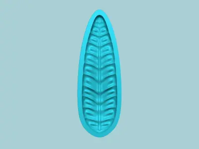 Fern Leaf Mould 03 - Artificial EVA Molding 3D print model