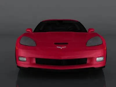 Chevrolet Corvette C6 2010 Low-poly 3D model