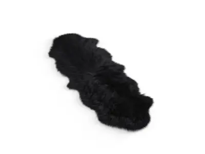 Black and White sheepskins Free 3D model