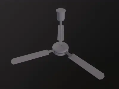 Ceiling Fan 3D Model Low-poly 3D model