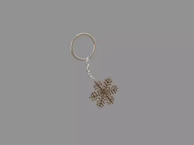  ice-star keychain bronz 3D model