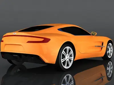 Aston Martin ONE-77 Low-poly 3D model