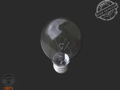 3d Bulb light 3D model