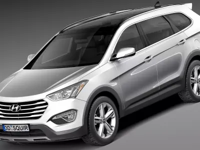 Hyundai Santa Fe 2013 3D model