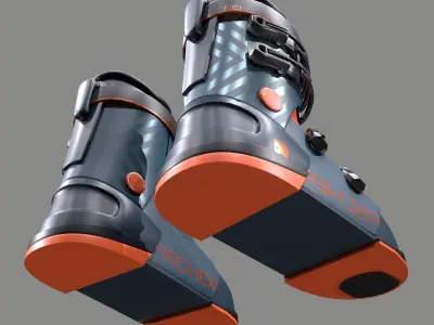 Sport Fischer Ski Shoes 3D model
