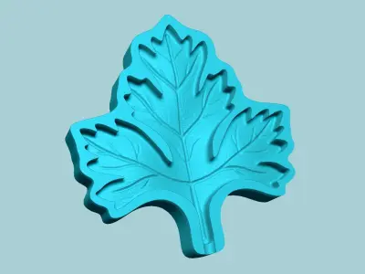 Parsley Leaf Mold - Artificial Herb Molding Tool 3D print model