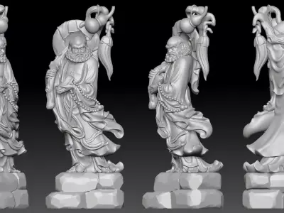 Bodhidharma  3D print model