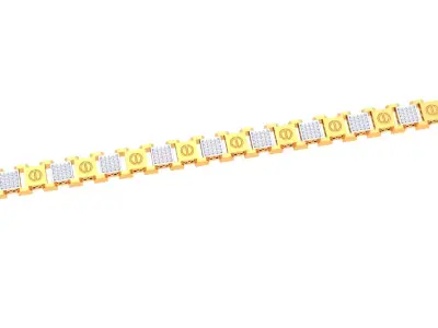 Screw Chain Bracelet - 48 3D print model