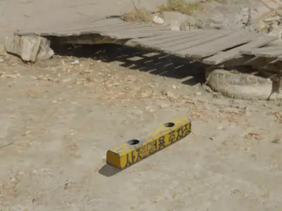 Parking Lot Boundary Stone 3D model