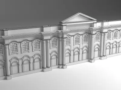 English Facade 3D model order