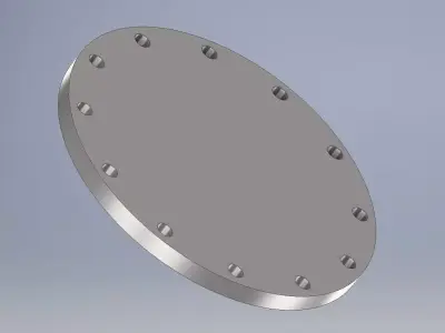 Parametric Flange Library 3D model