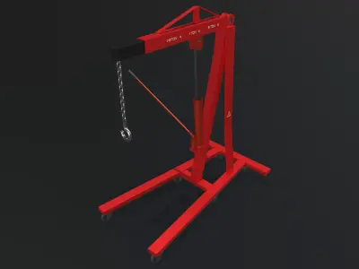 Engine Crane Low-poly 3D model