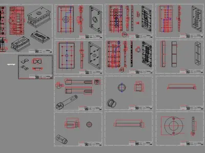 Injection Mold Design for Plastic Item 3D print model