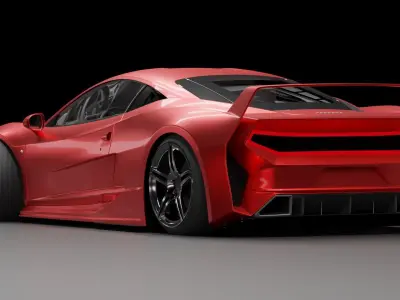 Ferrari 458 Mostafa Design 3D model