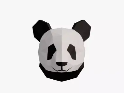  PANDAS PAPER HEAD 3D model