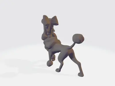 Poodle Georgette - STL 3D model