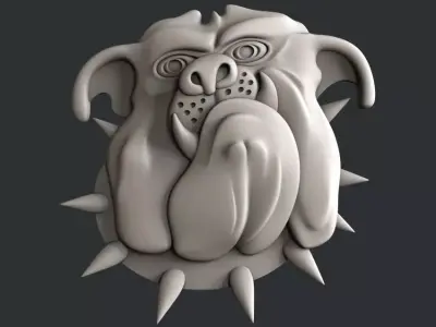 3d STL models for CNC dog 3D model