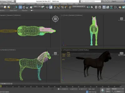 Horse - D2 3D model