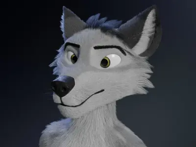 Richard Anthro Wolf 3D model