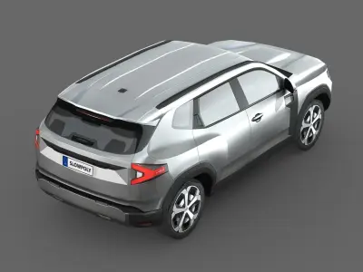 Dacia Duster 2024 Low-poly 3D model