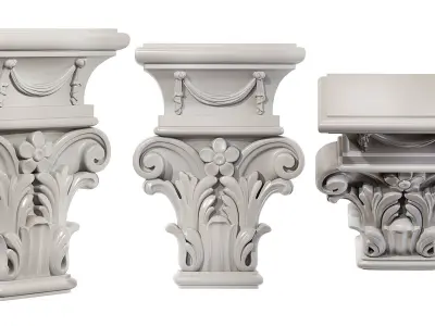 Classic capitel 03 3D model