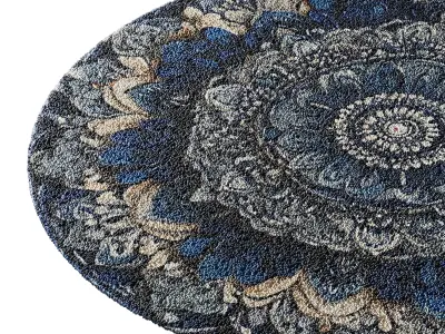 round carpet 27 3D model