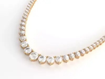 Diamond pendant 3D model for render 3Ds Max V-ray 3D model
