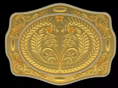 MYADDICTION Cowboy Belt Buckle 3D print model