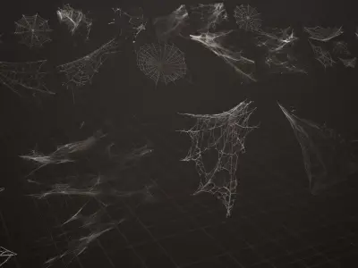40 Png of Spider Web Cobweb Pack UE Project Texture
