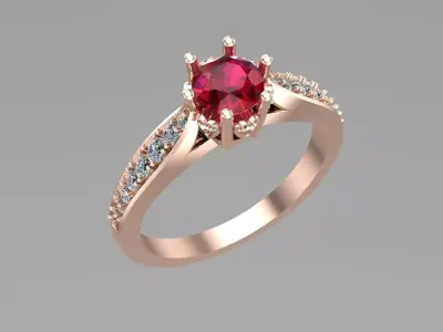 Basic gold ring NN170 3D print model