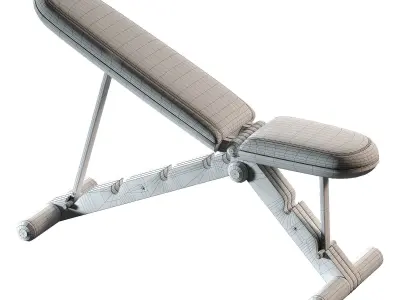 BANKA  Advance Gym Weight Bench 3D model