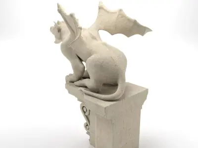 Gargoyle Gothic Statue 3D model