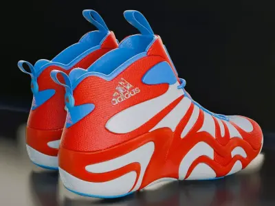 Futuristic Adidas Concept Sneakers 3D model