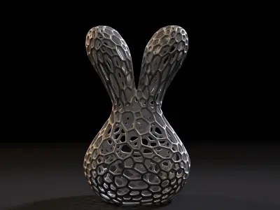 Rabbit head 3D print model