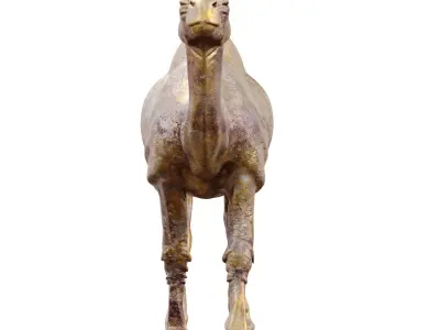Camel Statue set 765 Low-poly 3D model