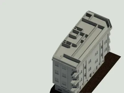 Apartment Project Revit 3D model