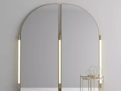 Mirror with table 3D model