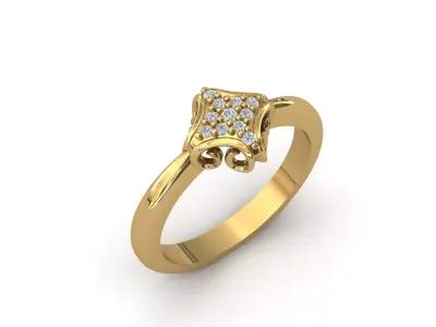Rings for Women Womens Rings Stone Ring Ready STL 3DM Models  3D print model 24