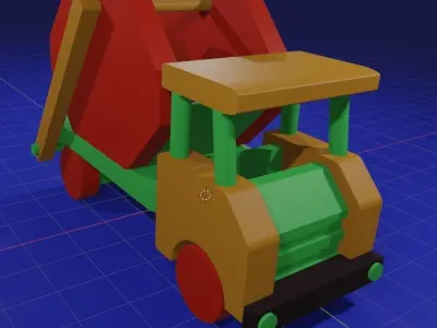 Garbage truck 3D model