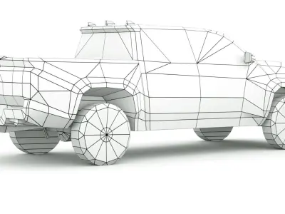 Toyota Tacoma Limited 2024 Low-poly 3D model