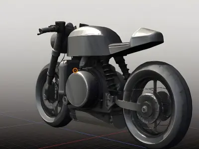 High Quality 3D Motorcycle Model-Available in Multiple Formats Low-poly 3D model