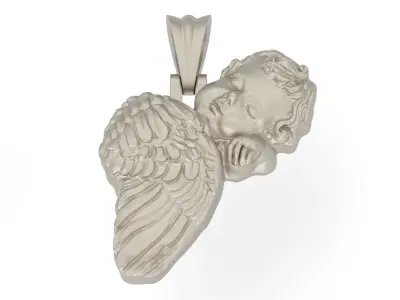 Angel Pendant Free 3D print model