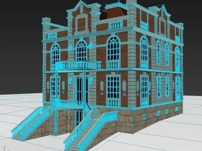 House 2 3D model victorian 3D model