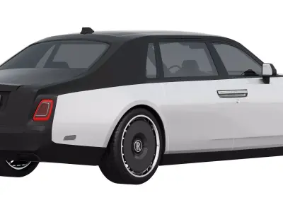 Phantom luxury sedan 3D model
