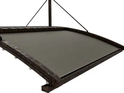 Motorized Pergola 6a rust 3D model