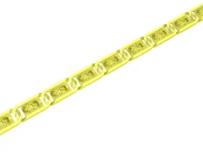 Luxury Decorative Chain Bar Jewelry 3D Model 4195 3D print model
